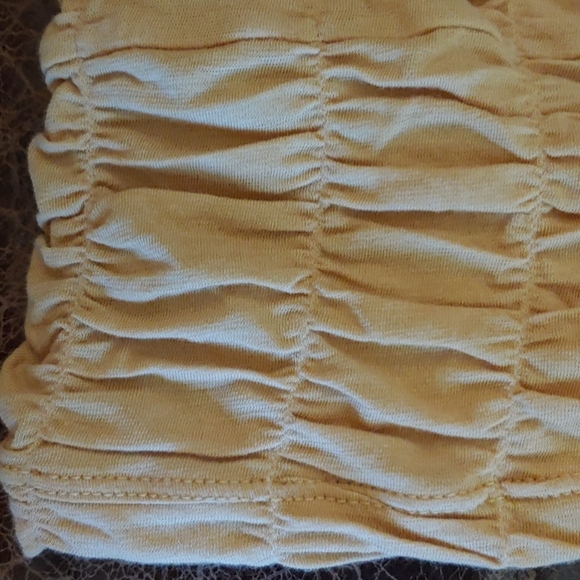 Tan Ruched Stretchy Tube Top - Picture 2 of 4